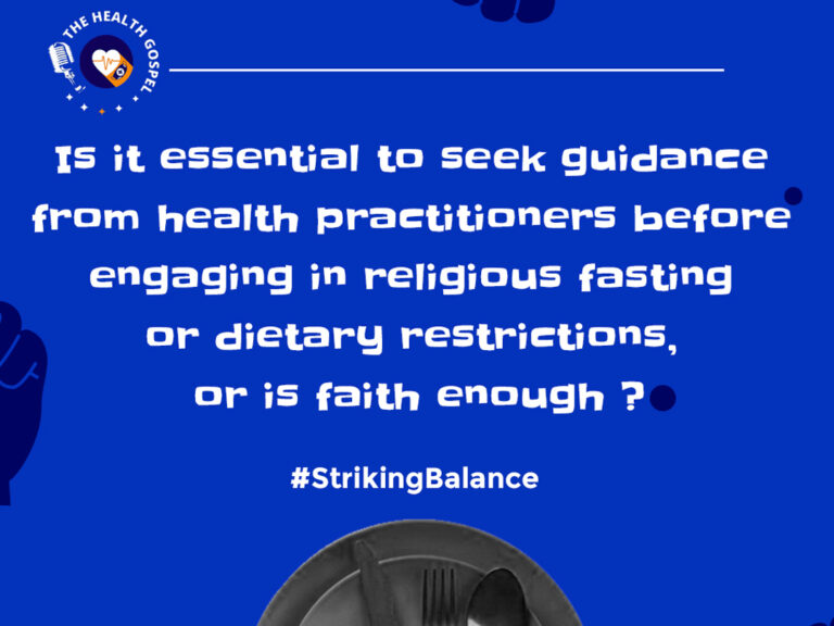 Finding Balance Between Health & Religion [PART 1]